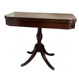 Wooden Pedestal Tea Table