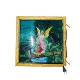 Vintage Light Up Angel Plaque