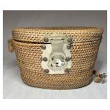 Vintage Chinese Wicker Basket Purse