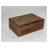 Wood Carved Trinket Box