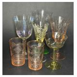 Colored Moroccan Glassware