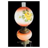 Vintage Hand Painted Parlor Lamp