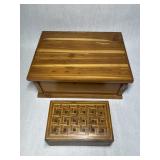 Wood Storage Boxes