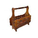 Carved Magazine Rack