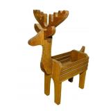 Wooden Reindeer Basket