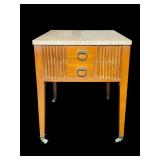 Stone Top Side Table