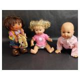 One Cowgirl Dora Doll & Two Other Dolls