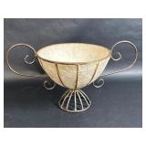 Earthenware Wrought Iron Decorative Bowl