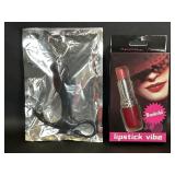 Lipstick Vibe & Black Anal Plug Adult Toys