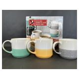 Three Over And Back Set Of Mugs