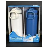Two ThermoFlask Double Wall Insulated Thermos