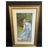 With My Rabbit Art Print by Hï¿½lï¿½ne Lï¿½veillï¿½e