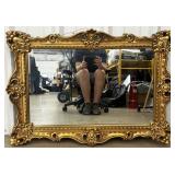 Gold Colored Hanging Plastic Mirror