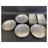 2 Bread Pans,3 Round Cake Pans & Pie Pans