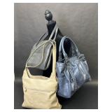 Three vintage shoulder bags