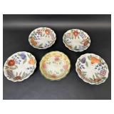 Fruit Hand Painted Bowl Set, Floral Design Bowl