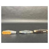 Three Vintage Pocket Knives