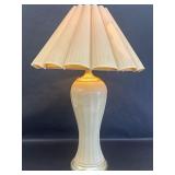 Beige Glass Lamp