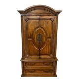 Solid Wood Two Drawer Armoire