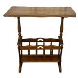 Wood Magazine Rack/ Side Table