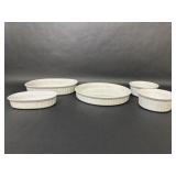 Corning Ware White Ceramic Baking Dishes