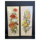 1966 Robert Laessig Vintage Floral Wood Wall Decor