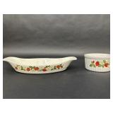 Sheffield Strawberries n Cream Stoneware Dishes