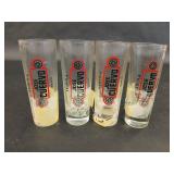 4pc Jose Cuervo Shot Glasses
