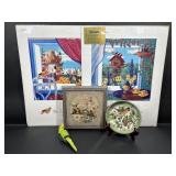 Pier 1 Mi Casa Su Casa Print, Bird Decor, Tray