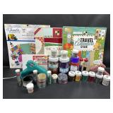 Craft Supplies, Scrapbook Paper, Glue Gun, Glitter