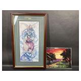 Charles F Humphrey Angel Trio, Sunset Chapel Print