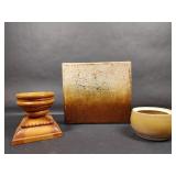Rectangle Pottery Vase, Glaze Pot, Pillar Candle