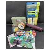 Crafting Supplies, Foam, Glue Gun, Paper, Ribbon