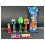 Pez Dispensers Jango Fett, Ewok, Lucky Charms