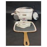 Rosetti White Bag, Compact Mirror, Tweezers