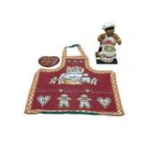 Christmas Kitchen Decor, Jar, Apron, Pot Holder