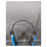 Vintage AM FM Stereo Folding Blue Headset