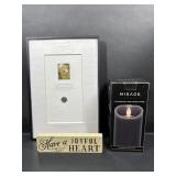Mirage LED Wax Candle, Friendship Wall Decor