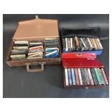 Three Cassette Tape Bags with Various Cassettes