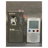 Olympus Note & Sony MicroCassette Recorder