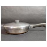 Vintage Revere Ware 1801 Copper Botton Pan & Lid