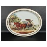 Currier & Ives Sunshine Biscuits Tin The Road