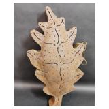 Hand Made Wrought Metal Hanging Leaf Decor