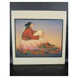 RC Gorman Native American Tile Art Chile Peppers