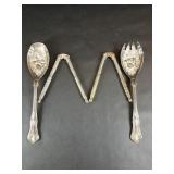 Embossed Fruit Salad Fork & Spoon, 2 Nutcrackers