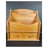 Wooden Desk Organizer Cubby Drawer