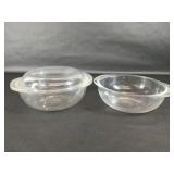 Pyrex Clear Glass Bowls with Single Lid