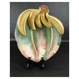 Banana Leaf Ceramic Decorative Bowl