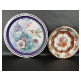 Daher Tin Floral Bowl, Hummingbird Tin Tray