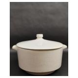 MCM Speckled Cream Ceramic Casserole Dish
